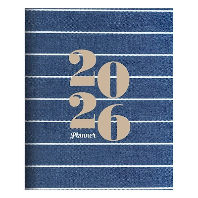 2026 Denim Large Monthly Planner