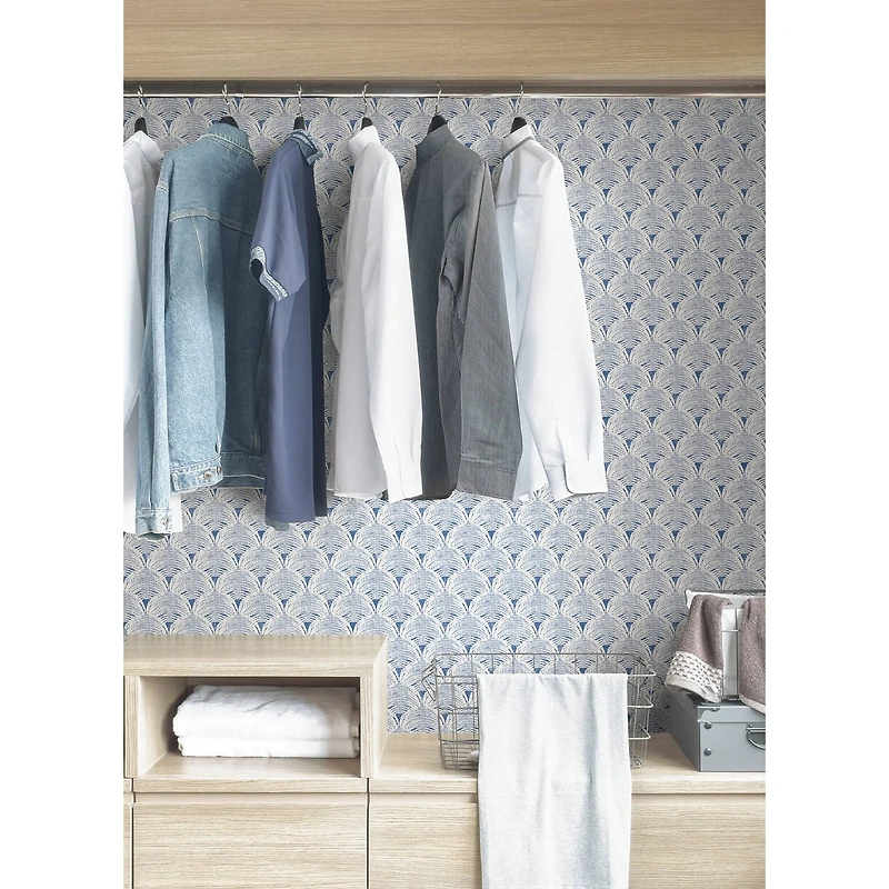 NuWallpaper Blue Manila Peel & Stick Wallpaper