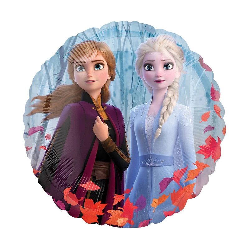 18" Frozen 2 Ana & Elsa Double-Sided Foil Balloon
