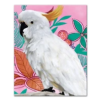 Floral Cockatoo 16" x 20" Canvas Wall Art
