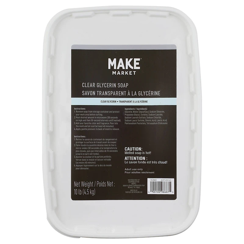 6 Pack: Clear Glycerin Soap, 10lb. by Make Market®