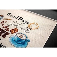 LetiStitch Coffee Time Counted Cross Stitch Kit
