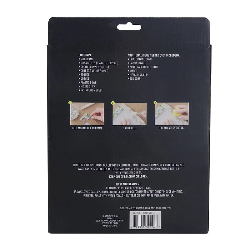 5" x 5" Rainbow Mosaic Frame Kit by Make Market®