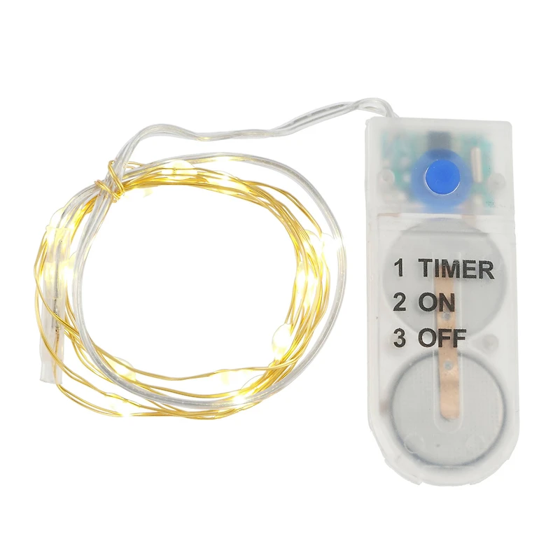 18ct. Warm White LED String Lights with Gold Wire by Ashland®