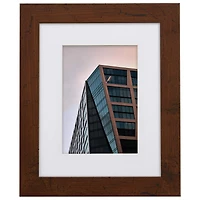 Craig Frames Bauhaus 125 Dark Walnut Picture Frame with Mat