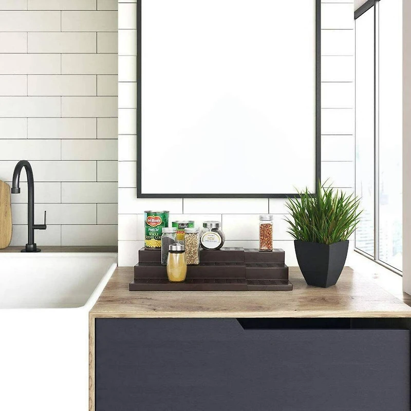 NEX™ Brown Adjustable 3-Tier Kitchen Storage Racks, 2ct.