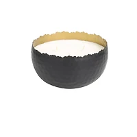 Sauvignon Blanc Scented 3 Wick Candle in Hammered Matte Black Bowl