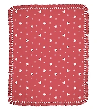 Disney® 72" Minnie Flower Field No Sew Fleece Throw Kit