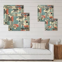 Designart - Retro Shapes With Abstract Suns and Moons II