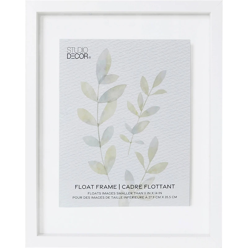 11" x 14" White Float Frame by Studio Décor®