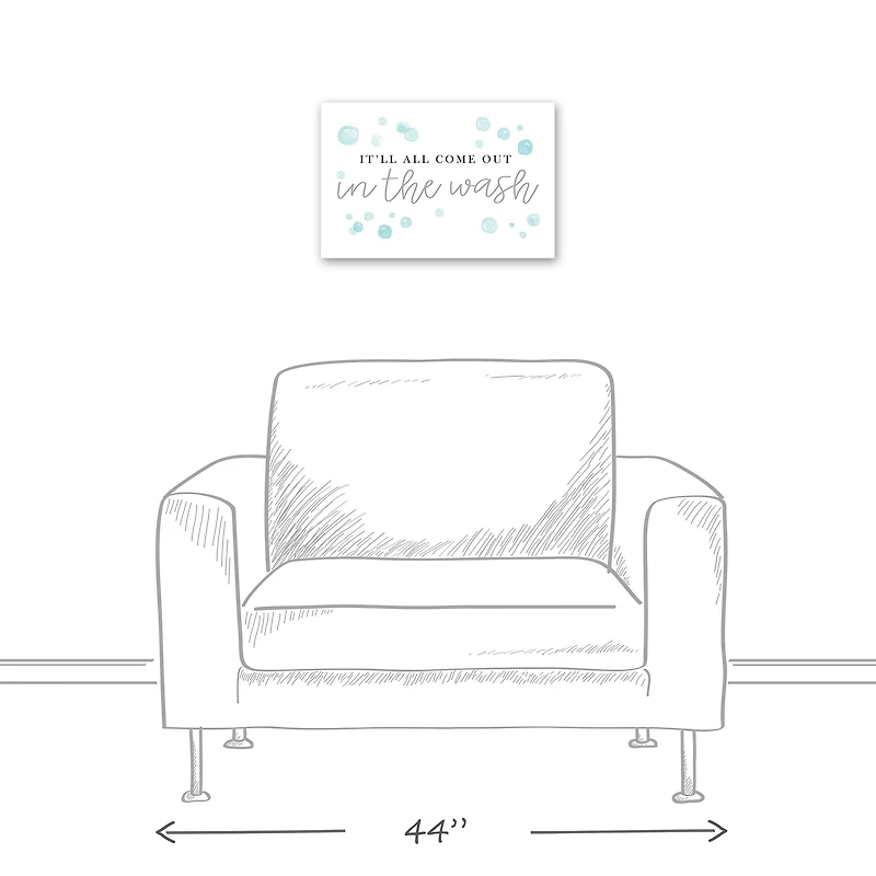 In The Wash 18" x 12" Canvas Wall Art