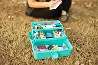 Everything Mary Aqua 3-Layer Storage Box