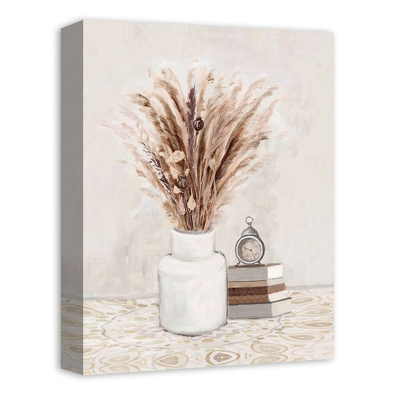 Grass In Vase 12" x 16" Canvas Wall Art