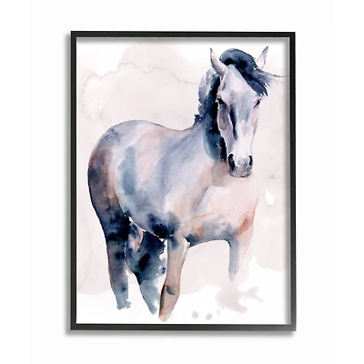 Stupell Industries Horse Figure Watercolor Wall Art