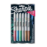 6 Packs: 6 ct. (36 total) Sharpie® Fine Point Metallic Permanent Markers