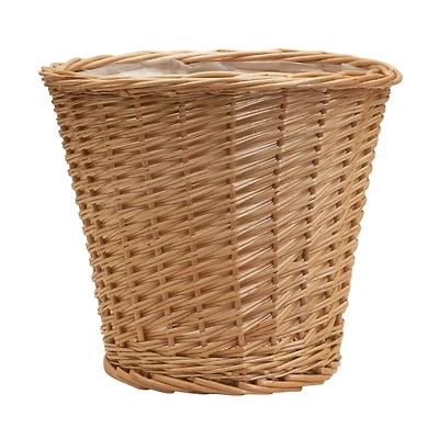 Household Essentials 10" Willow Wicker Waste Basket