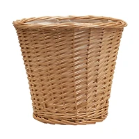 Household Essentials 10" Willow Wicker Waste Basket