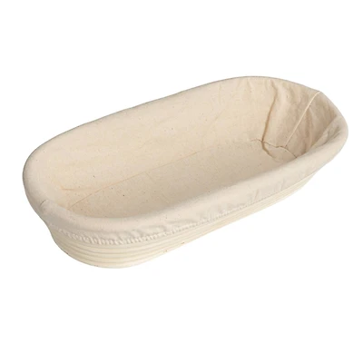 Hello Honey® 13.75" Chic White Oval Rattan Tray