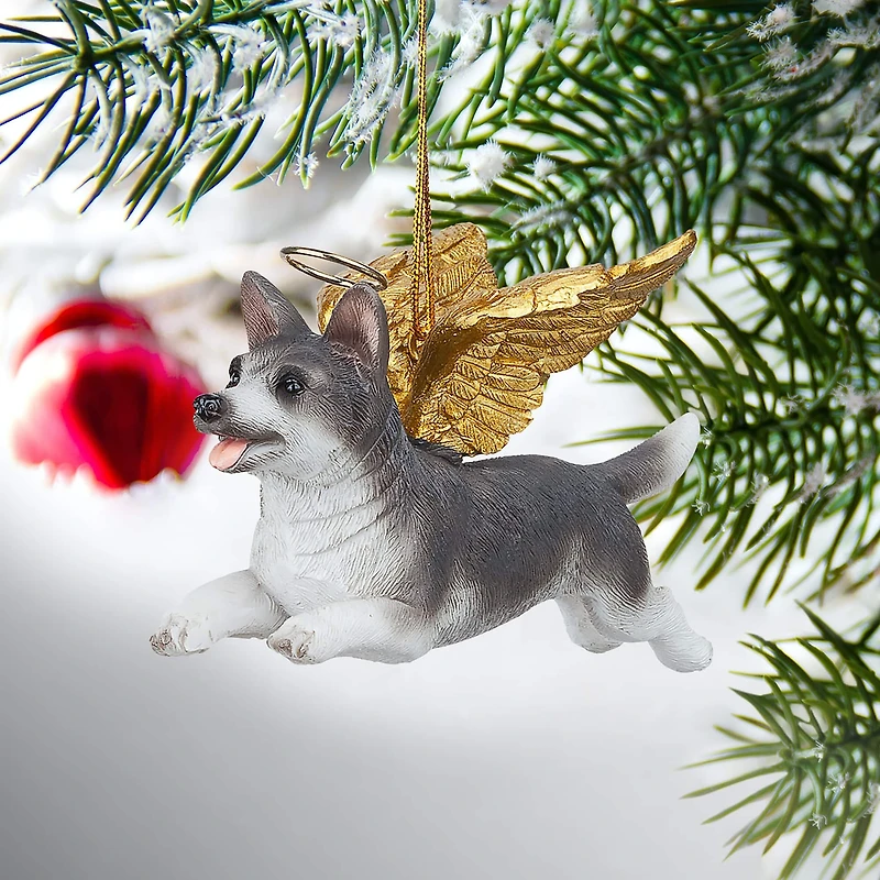 Design Toscano Honor the Pooch Siberian Husky Angel Ornament