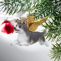 Design Toscano Honor the Pooch Siberian Husky Angel Ornament