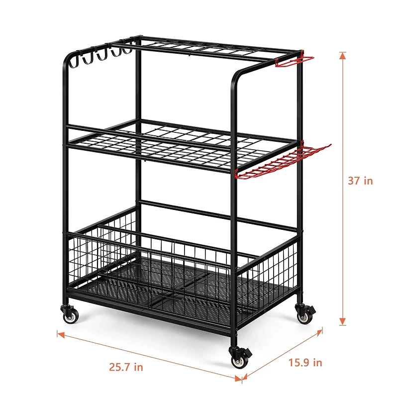 NEX™ Garden Tool Rolling Storage Organizer