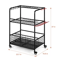 NEX™ Garden Tool Rolling Storage Organizer