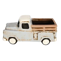 Hello Honey® 10" Gray Stoneware Truck Container
