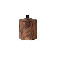 Hello Honey® 6.5" Natural Compact Acacia Wood Canister with Handle