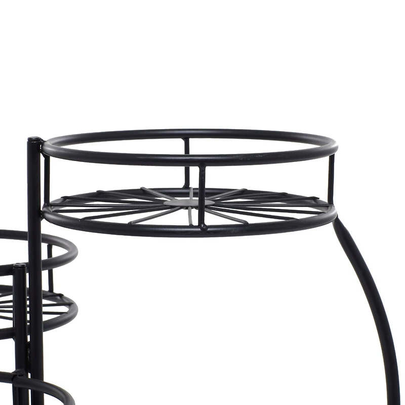Black Iron Modern Plantstand, 22" x 18" x 19"