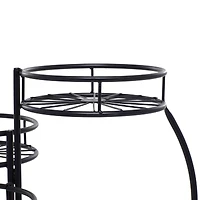 Black Iron Modern Plantstand, 22" x 18" x 19"