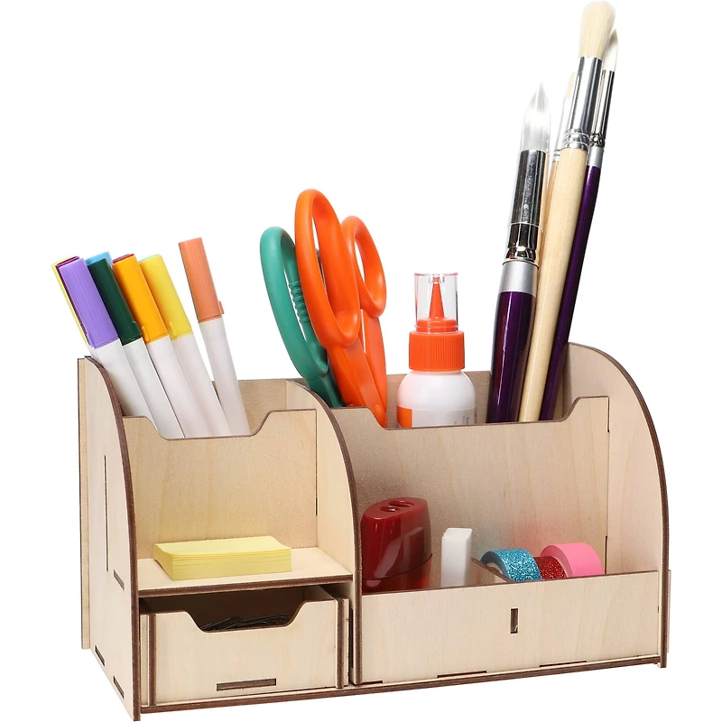 Good Wood by Leisure Arts® Slotted Desktop Organizer