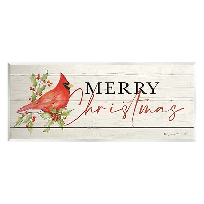 Stupell Industries Merry Christmas Cardinal Wall Plaque Art