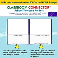 C-Line® Classroom Connector™ Purple School-To-Home Folders, 25ct.