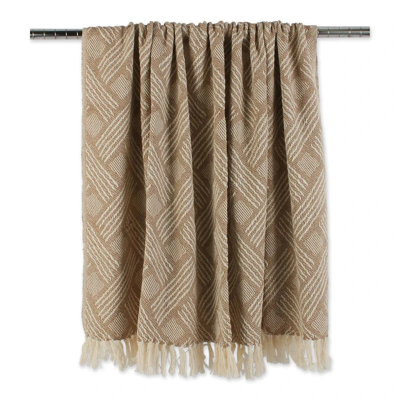 DII® Stone Basket Weave Woven Throw