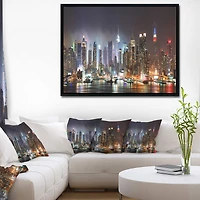 Designart - Lit NYC Manhattan Skyline