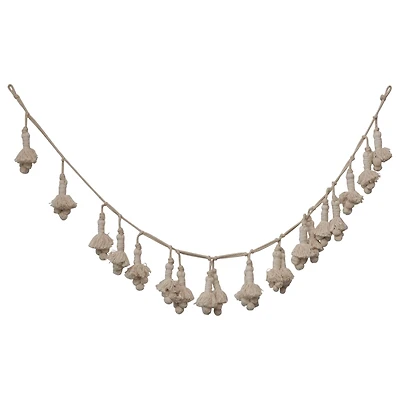 Hello Honey® 72" Handwoven Cotton Tassel Garland