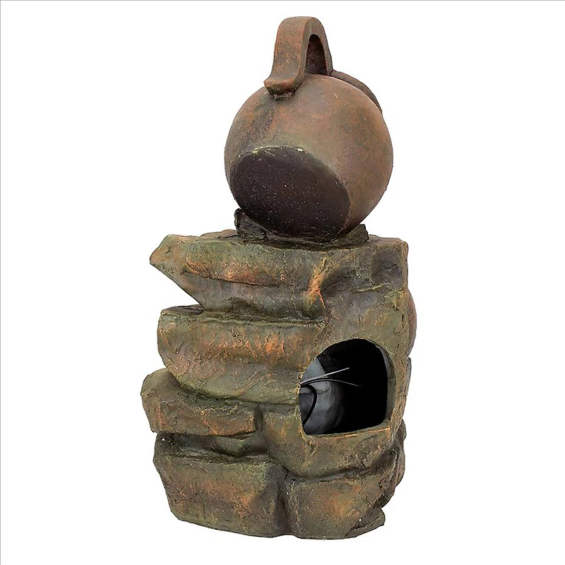 Design Toscano LaTaverna Cascading Urns Illuminated Garden Fountain
