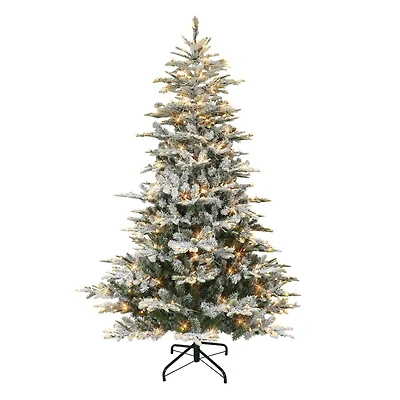 7.5ft. Pre-Lit Aspen Fir Artificial Christmas Tree, Multicolor Lights