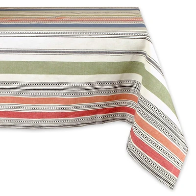 DII® 104" Warm Stripe Tablecloth