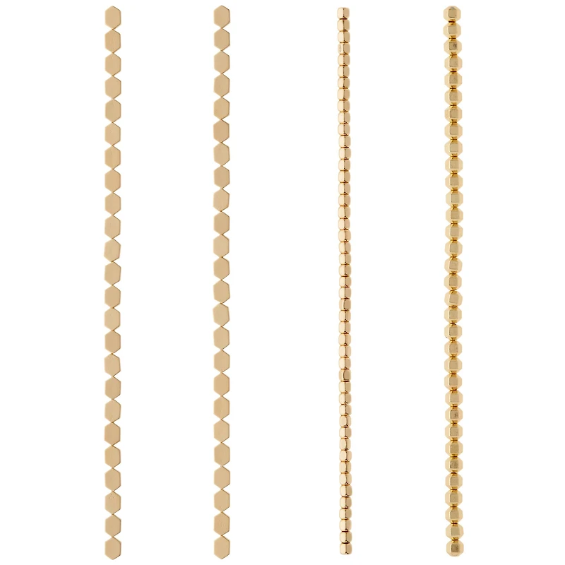 Matte Gold Hematite Mix Beads by Bead Landing™