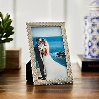 Expressions™ 4" x 6" Silver Braid Frame by Studio Décor®