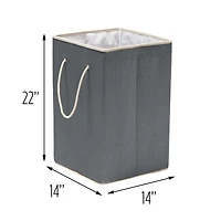 Honey Can Do Gray Large Square Hamper