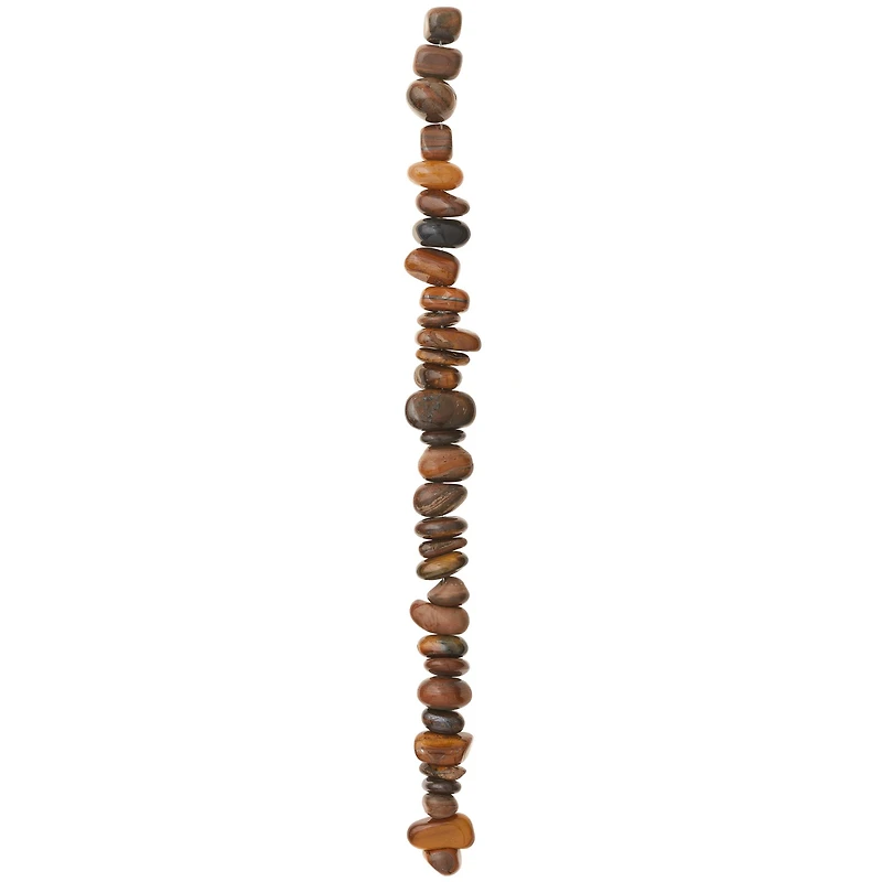 12 Pack: Brown Tiger Eye Stone Nugget Beads by Bead Landing™