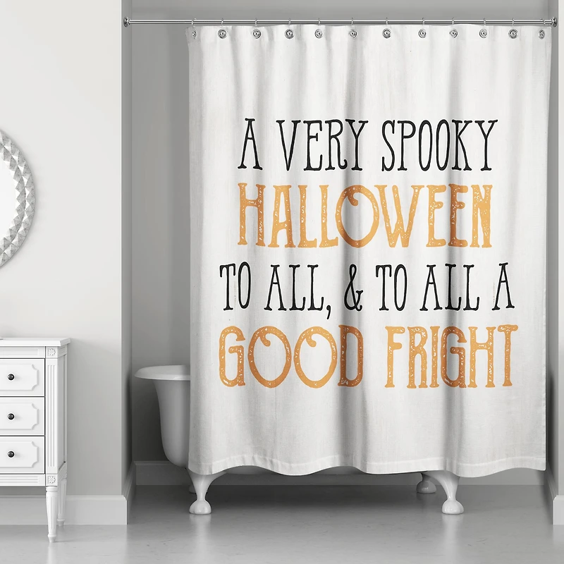 A Very Spooky Halloween 71" x 74" Shower Curtain