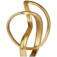 11" Gold Aluminum Abstract Sculpture