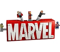 LEGO® Marvel: MARVEL Logo & Minifigures Collectible, Buildable Set 76313