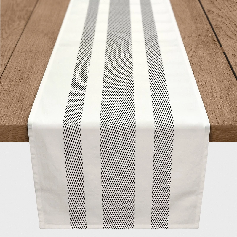 Textured Stripes Indoor/Outdoor Table Runner