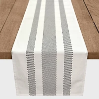 Textured Stripes Indoor/Outdoor Table Runner