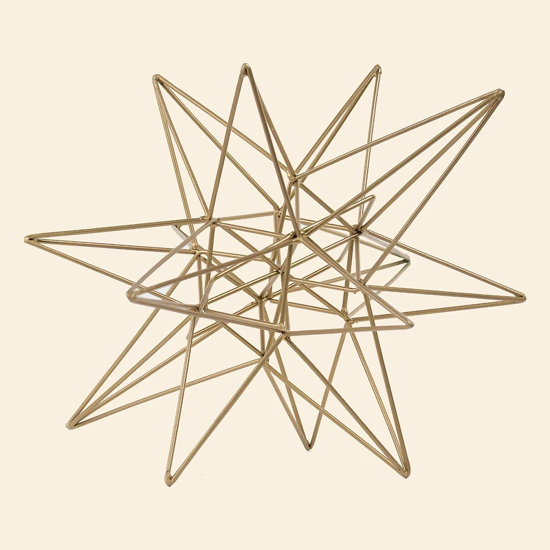 8.5" Gold Metal Star Figurine