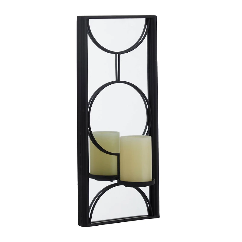 CosmoLiving by Cosmopolitan Black Metal Modern Wall Sconce